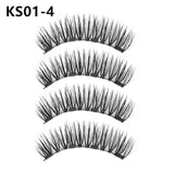 False Eyelashes Magnetic Natural 3 Magnets Set Natural Long Wearing Without Glue Long Lasting Multiple Magnetic Eyelashes