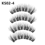 False Eyelashes Magnetic Natural 3 Magnets Set Natural Long Wearing Without Glue Long Lasting Multiple Magnetic Eyelashes