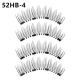 False Eyelashes Magnetic Natural 3 Magnets Set Natural Long Wearing Without Glue Long Lasting Multiple Magnetic Eyelashes