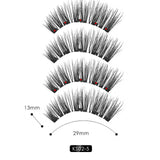 False Eyelashes Magnetic Natural 3 Magnets Set Natural Long Wearing Without Glue Long Lasting Multiple Magnetic Eyelashes