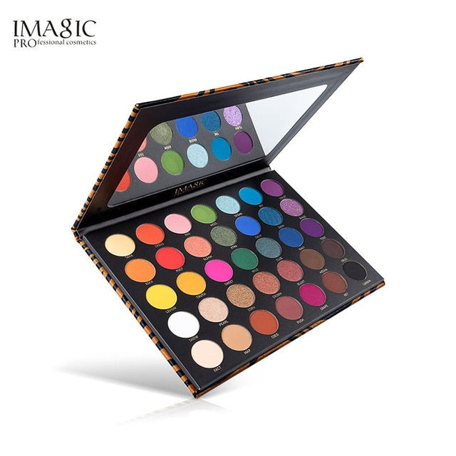 IMAGIC 35 Color Eyeshadow Palette Matte Glitter Eyeshadow Primer Luminous Eye Shadow Ladies Gift Qual Codigo Rastreio