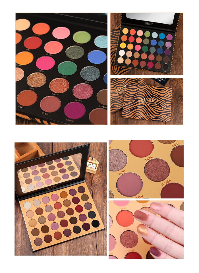 IMAGIC 35 Color Eyeshadow Palette Matte Glitter Eyeshadow Primer Luminous Eye Shadow Ladies Gift Qual Codigo Rastreio