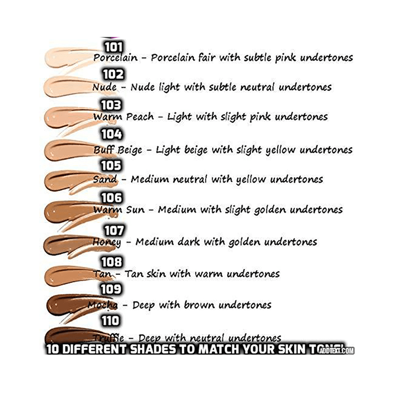 FLAWLESS LONGEST LASTING HIGH COVERAGE MAKEUP FOUNDATION CONCEAL CREAM
